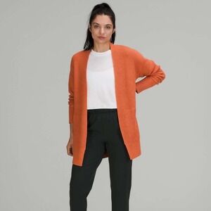 Lululemon | Cashlu Sweater Wrap Cardigan Heathered Pink Savannah Size XL/XXL